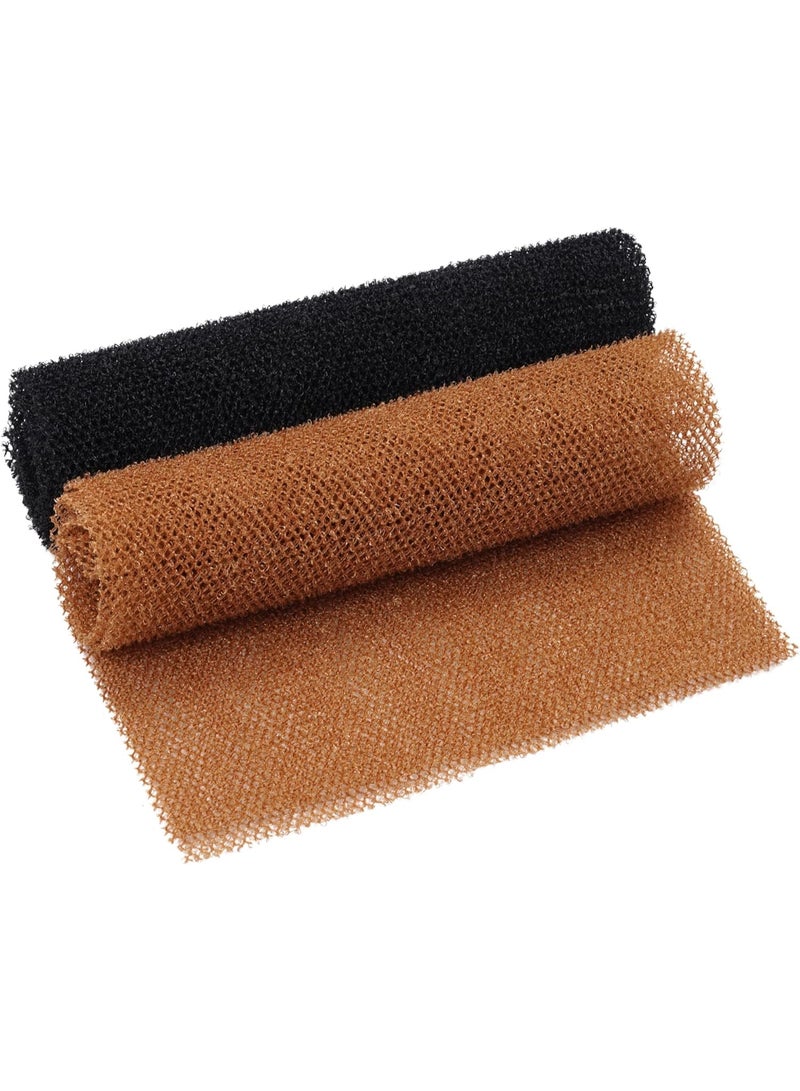 2 Pcs African Exfoliating Net, 31.5 Inch African Long Body Net Sponges Skin Back Scrubber for Daily Shower Bathing Exfoliating (Multicolor 4) - Image 1